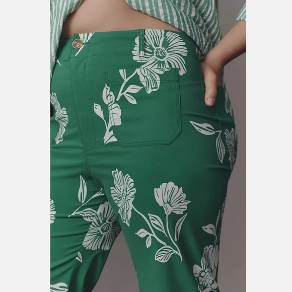 Anthropologie Maeve The Colette Magic Fabric Crop Wide-Leg Pants - Picture 7 of 8